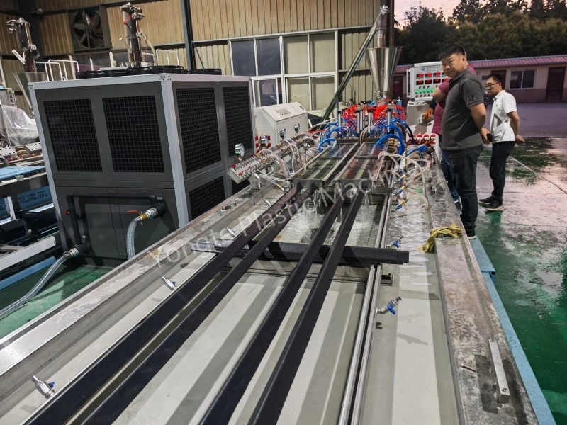 4-Cavity Recycled Plastic Profile Production Line